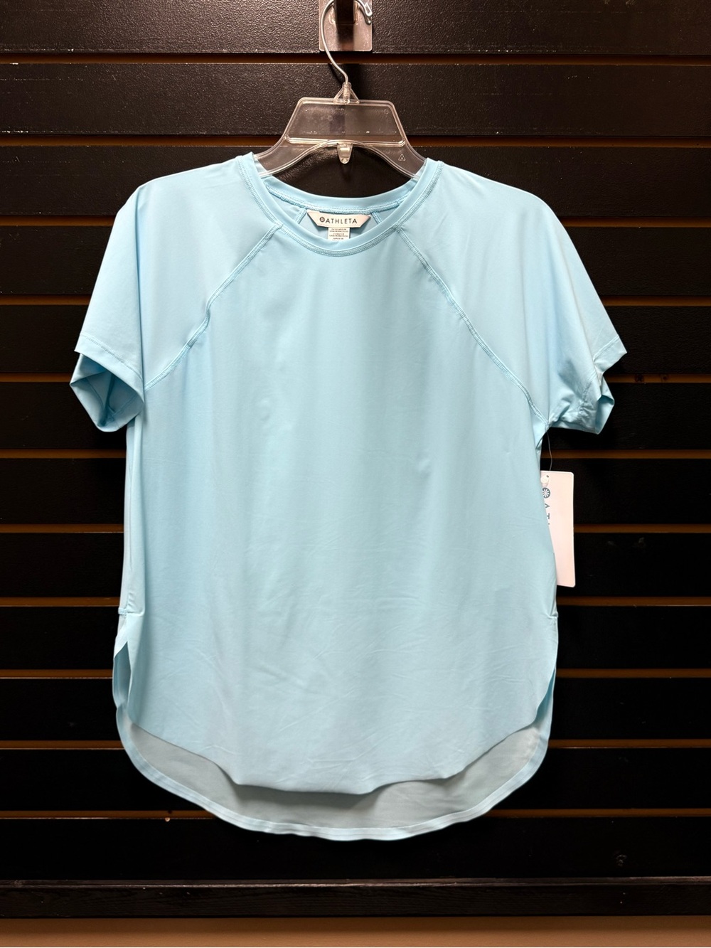 Athleta Ultimate Mesh Tee Blue Size Small NWT